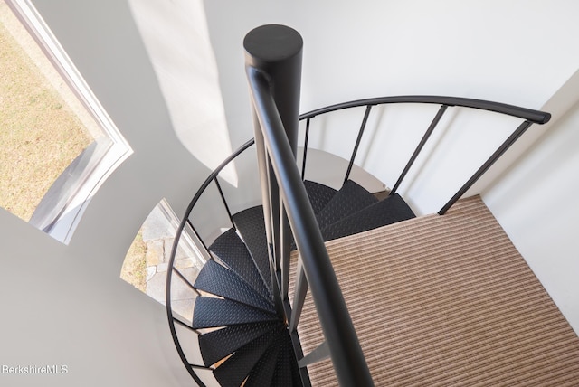 view of stairway
