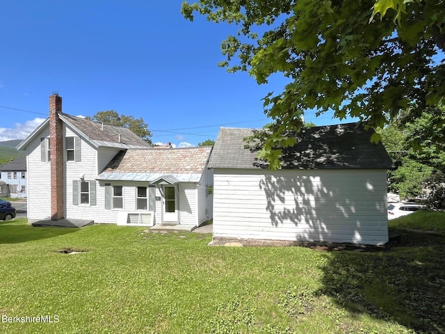 22 Marietta St, North Adams, MA 01247 - back of property featuring a lawn