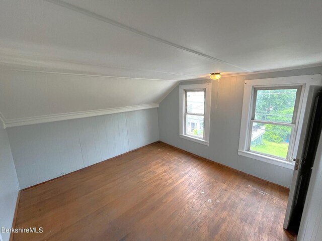 22 Marietta St, North Adams, MA 01247 - additional living space with wood finished floors and lofted ceiling