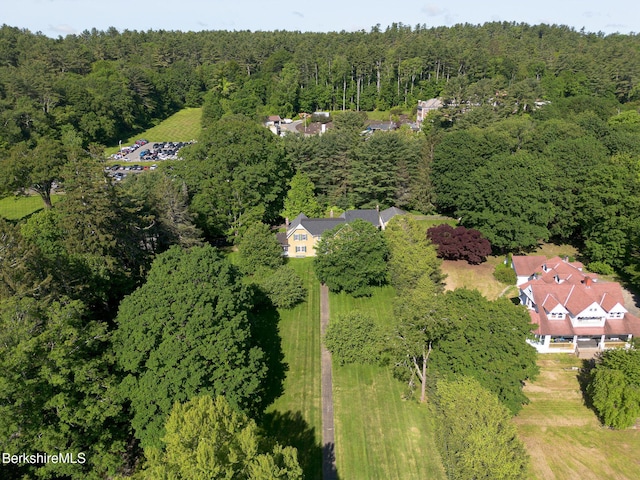 82 W Ave, Great Barrington, MA 01230 - aerial view of property and surrounding area featuring a forest