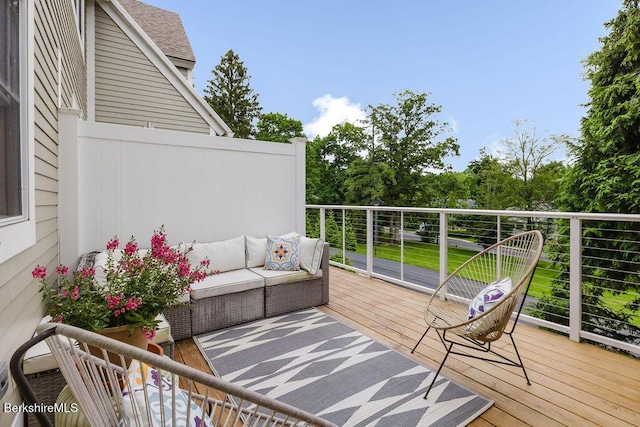 80 Taconic Ave # 14, Great Barrington, MA 01230 - deck featuring an outdoor living space