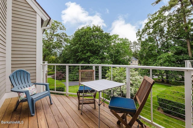 80 Taconic Ave # 14, Great Barrington, MA 01230 - deck with view of scattered trees
