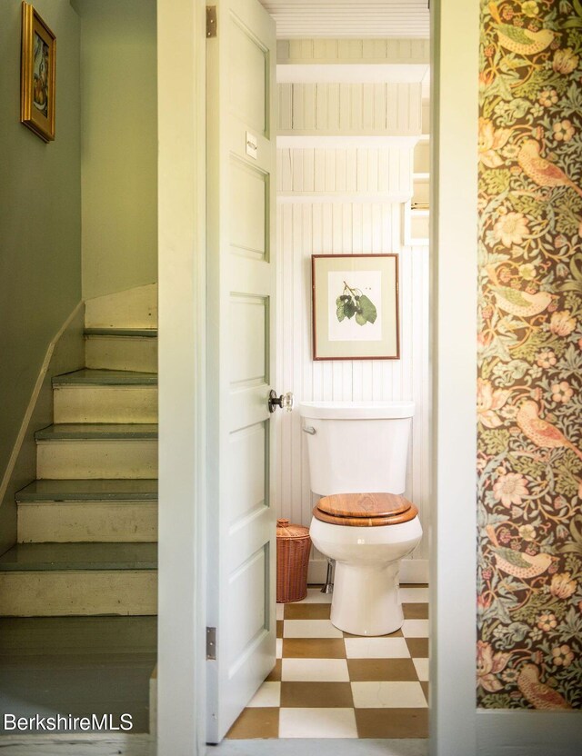 9 Yale Hill Rd, Stockbridge, MA 01262 - bathroom featuring tile patterned floors and toilet