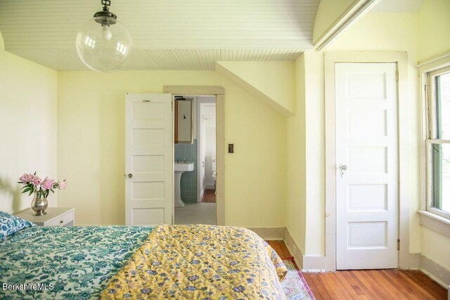 9 Yale Hill Rd, Stockbridge, MA 01262 - bedroom featuring multiple windows, wood finished floors, and baseboards