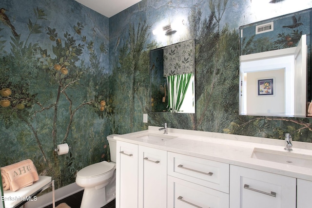 34 Bridge St, Great Barrington, MA 01230 - bathroom with toilet and double vanity