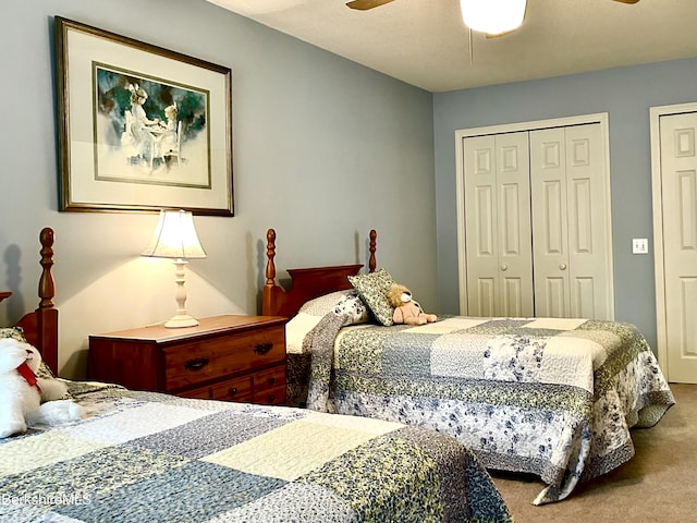 50 Walden Ln, Pittsfield, MA 01201 - bedroom with carpet floors and a ceiling fan
