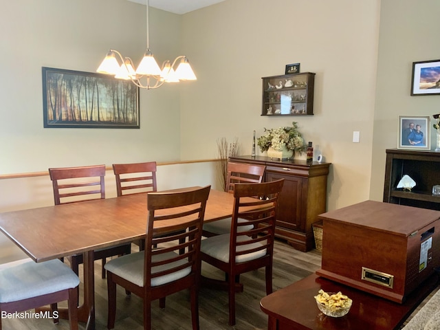 9 Rolling Hls Unit 5, Lenox, MA 01240 - dining space featuring wood finished floors and a chandelier