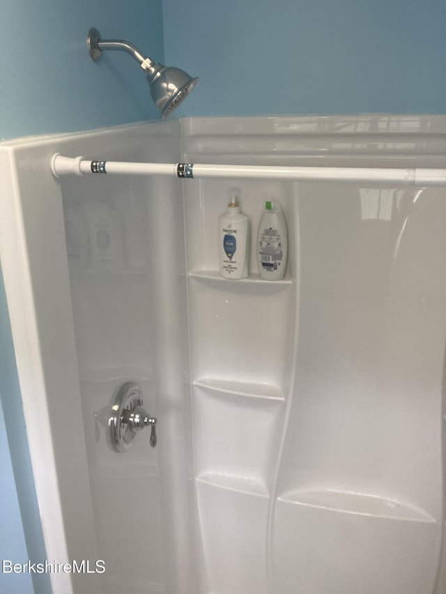 bathroom view of a shower