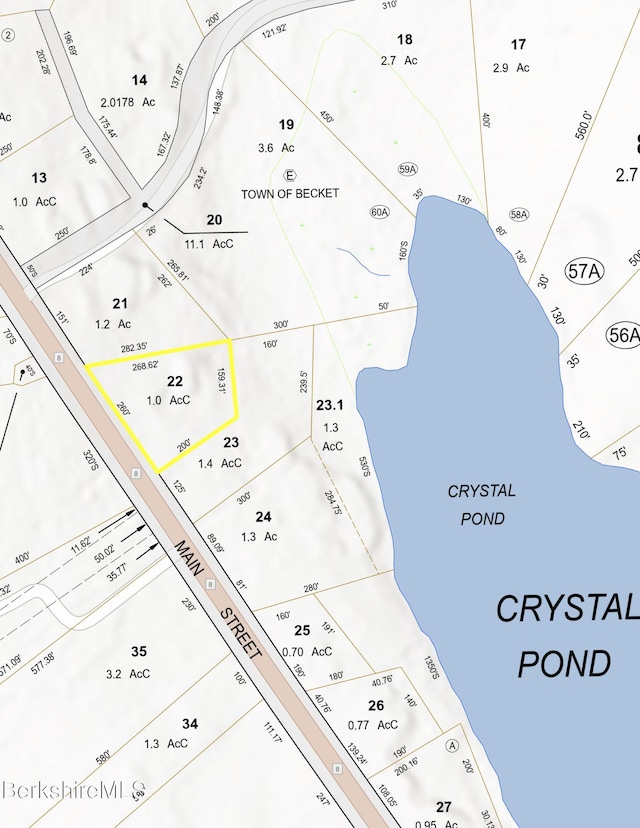 732 Main St, Becket, MA 01223 - parcel map