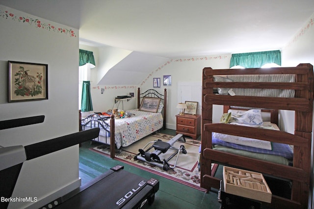 196 Huntington Rd, Worthington, MA 01098 - bedroom with vaulted ceiling