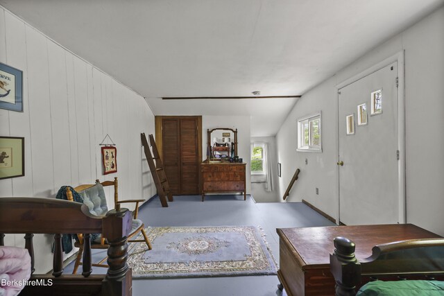 203 Main St, Hancock, MA 01237 - living area with finished concrete floors