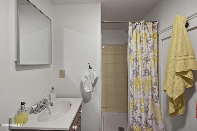 203 Main St, Hancock, MA 01237 - full bathroom with a stall shower and vanity