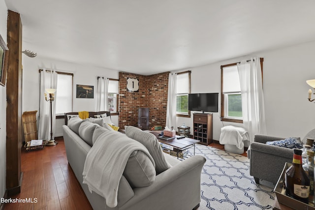 203 Main St, Hancock, MA 01237 - living room featuring hardwood / wood-style floors