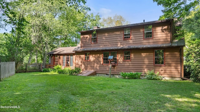 147 Hurlburt Rd, Great Barrington, MA 01230 - rear view of house with a chimney