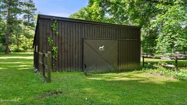 147 Hurlburt Rd, Great Barrington, MA 01230 - view of barn featuring a lawn
