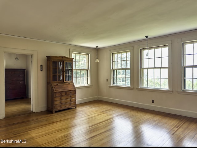 319 Under Mountain Rd, Lenox, MA 01240 - empty room with light wood-style floors and baseboards