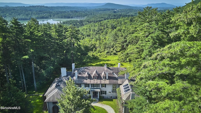 319 Under Mountain Rd, Lenox, MA 01240 - aerial view of property and surrounding area with a mountain backdrop