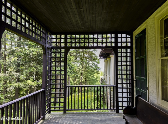 319 Under Mountain Rd, Lenox, MA 01240 - view of wooden deck