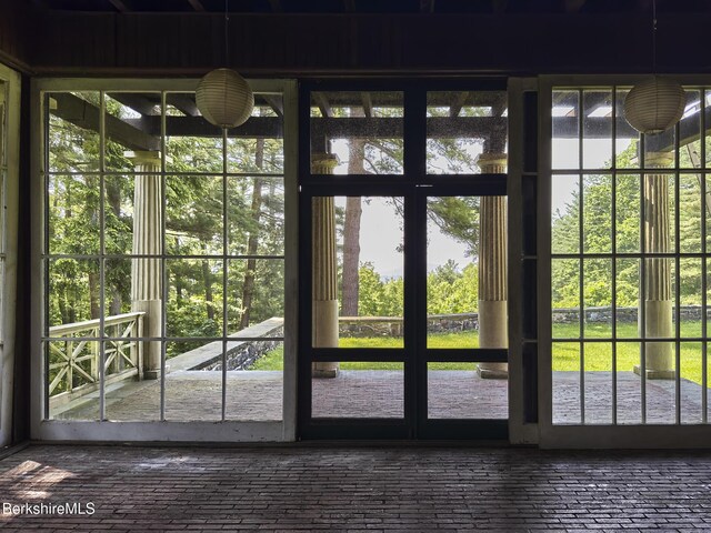 319 Under Mountain Rd, Lenox, MA 01240 - entryway featuring brick flooring