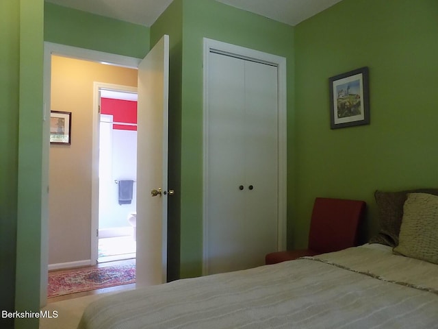 880 E St Unit 1A, Lee, MA 01238 - bedroom featuring a closet and baseboards