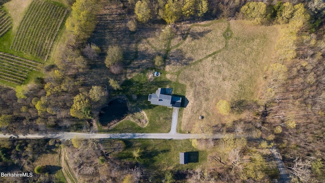 147 Brough Rd, Cheshire, MA 01225 - aerial view with a rural view