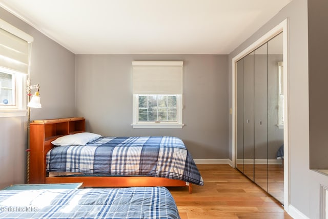 147 Brough Rd, Cheshire, MA 01225 - bedroom featuring a closet, light wood finished floors, and baseboards