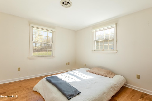 147 Brough Rd, Cheshire, MA 01225 - bedroom with baseboards, visible vents, and wood finished floors