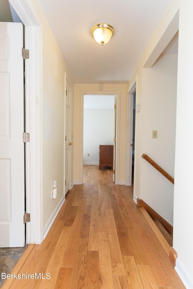 147 Brough Rd, Cheshire, MA 01225 - hallway with baseboards and light wood-style flooring