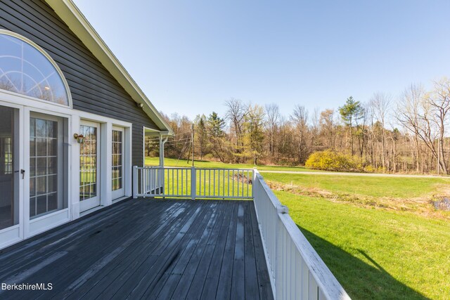 147 Brough Rd, Cheshire, MA 01225 - deck with a yard