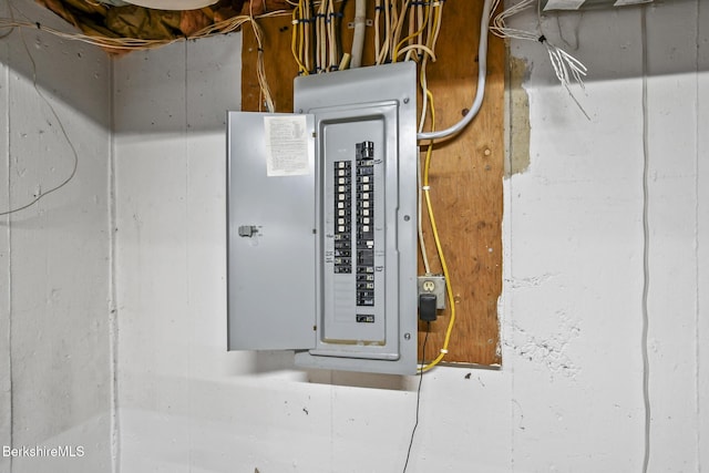 utility room featuring electric panel