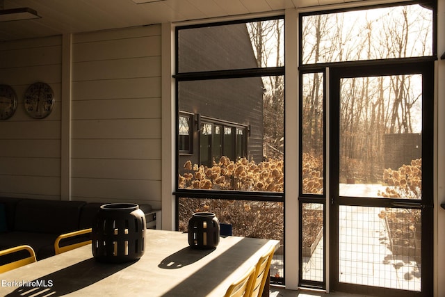 interior space featuring plenty of natural light