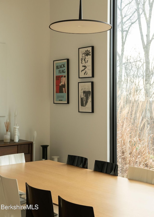 view of dining area