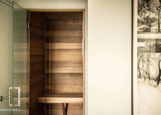 view of sauna / steam room