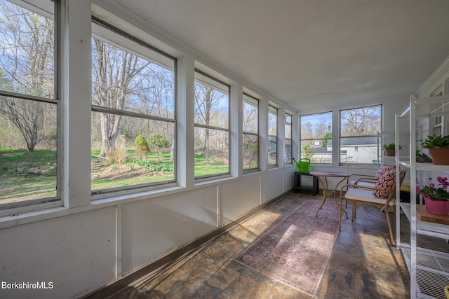 view of sunroom