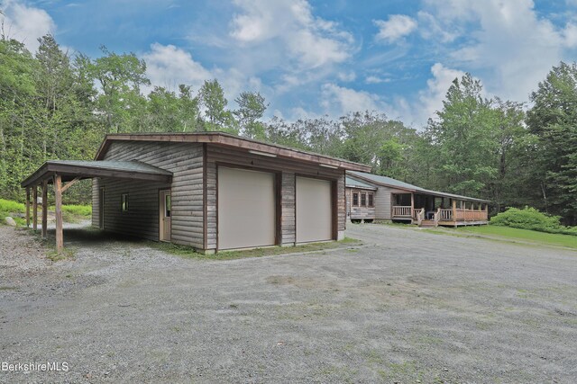 289 Algerie Rd, Becket, MA 01223 - garage featuring a garage