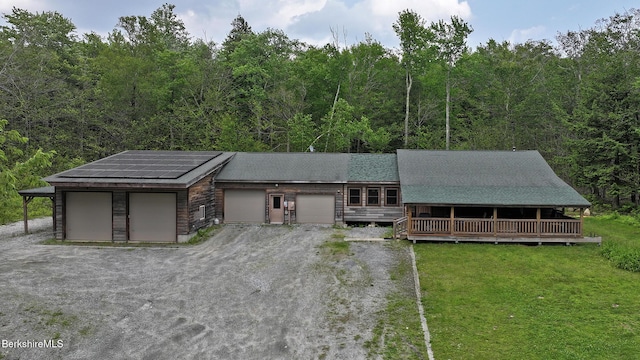 289 Algerie Rd, Becket, MA 01223 - view of front of property featuring a front yard, a forest view, and dirt driveway