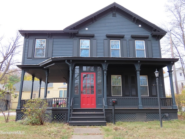 view of front of house with a porch