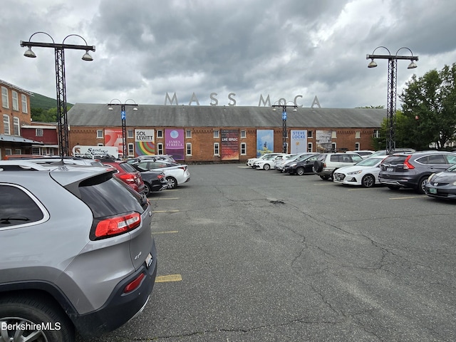 view of uncovered parking lot