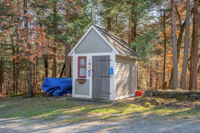 2017 Monterey Rd, Otis, MA 01253 - view of shed with a wooded view