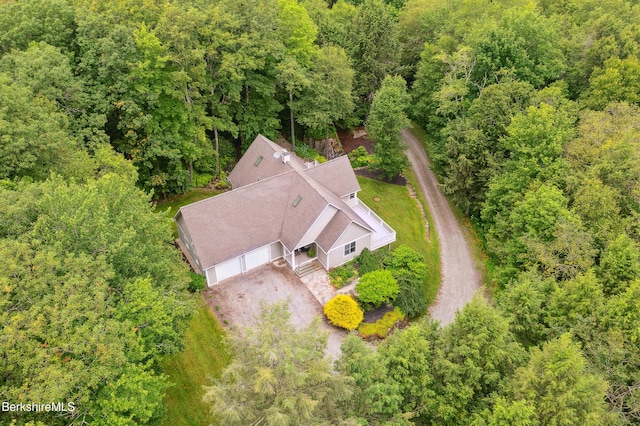 2017 Monterey Rd, Otis, MA 01253 - view of subject property with a heavily wooded area