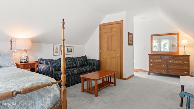 51 New Lenox Rd, Lenox, MA 01240 - bedroom featuring lofted ceiling and light colored carpet
