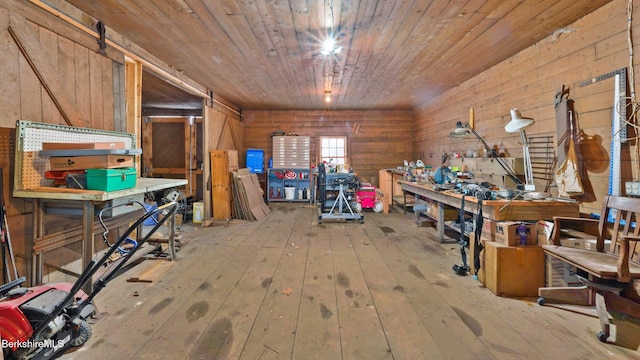 view of storage room