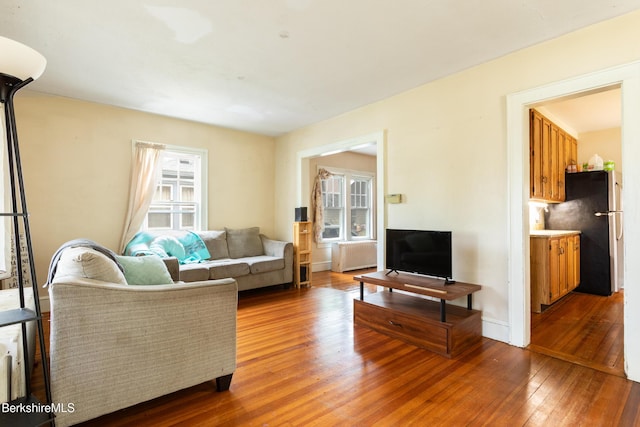 30 Belvidere Ave, Pittsfield, MA 01201 - living area featuring wood-type flooring and baseboards