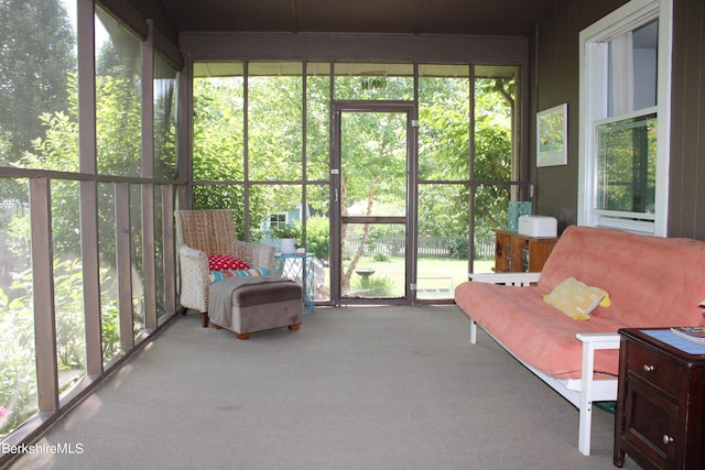 sunroom with a wealth of natural light