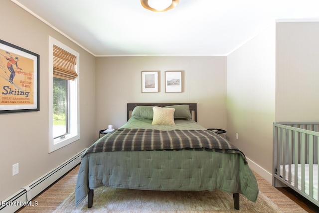 20 Hillside Ln, Sheffield, MA 01222 - bedroom with baseboard heating and crown molding