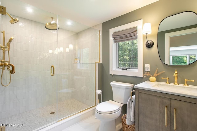 20 Hillside Ln, Sheffield, MA 01222 - bathroom with toilet, a shower stall, and vanity
