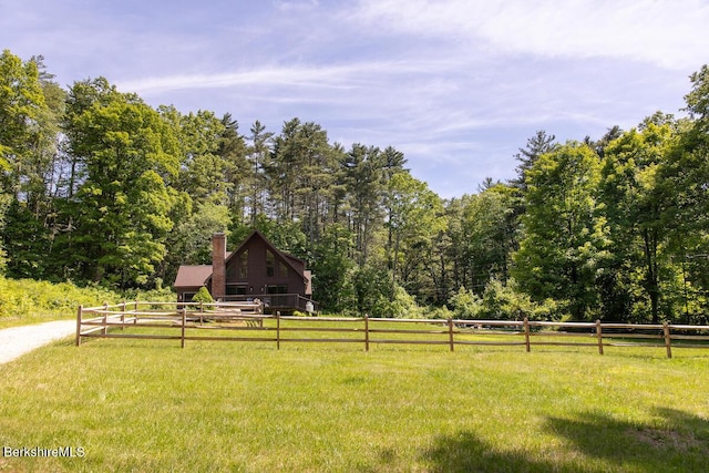 20 Hillside Ln, Sheffield, MA 01222 - view of yard with a forest view