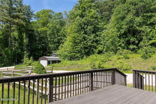 20 Hillside Ln, Sheffield, MA 01222 - view of wooden deck