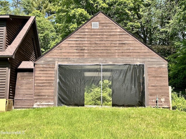20 Hillside Ln, Sheffield, MA 01222 - view of side of home featuring a yard and an outdoor structure