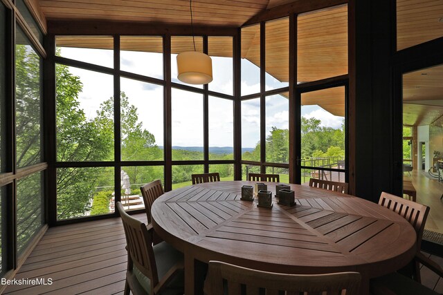 113 Brush Hill Rd, Great Barrington, MA 01230 - sunroom / solarium featuring vaulted ceiling and healthy amount of natural light